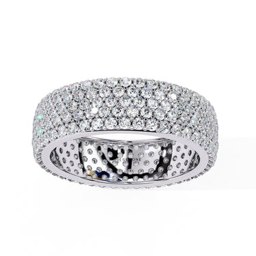 1.01 Carat Round Cut Diamond Wedding Band In White Gold