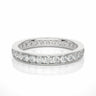 1.05 Ct Round Cut Channel Setting Lab Diamond Eternity Wedding Band in White Gold