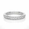 1.05 Ct Round Cut Channel Setting Diamond Wedding Band in White Gold