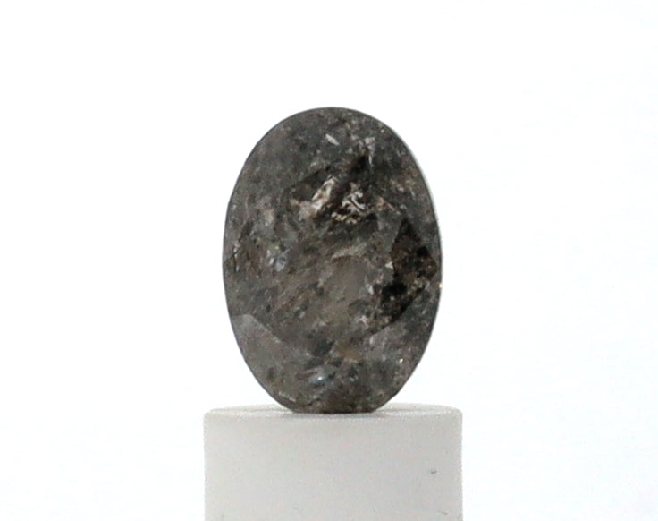 1.05 Carat Oval Cut Salt and Pepper Diamond