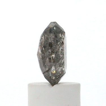 1.05 Carat Oval Cut Salt and Pepper Diamond