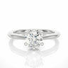 1.05 Ct Round Cut 6 Prong Lab Diamond Solitaire Engagement Ring In White Gold