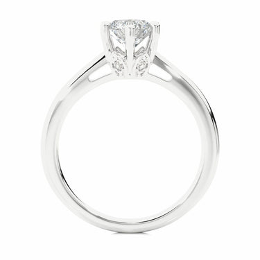 1.05ct 6 Prong Round Diamond Solitaire Engagement Ring White Gold