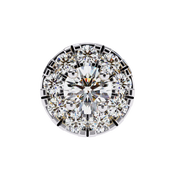 1.06 Carat Diamond Earrings Studs Womens with Halo Design