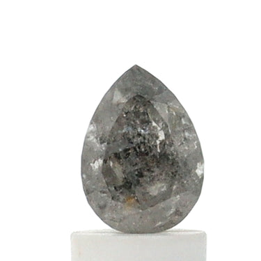 1.07 Carat Pear Shape Salt & Pepper Diamond