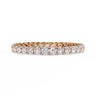 1.09 Carat Round Shape Diamond Eternity Wedding Band In Rose Gold