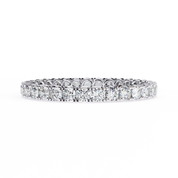 1.09 Carat Round Shape Diamond Eternity Wedding Band In White Gold 950 Platinum Natural Diamond Eternity Wedding Rings