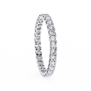 1.09 Carat Round Shape Diamond Eternity Wedding Band In White Gold Eternity Wedding Rings