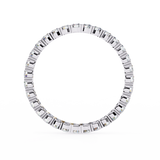 1.09 Carat Round Shape Diamond Eternity Wedding Band In White Gold