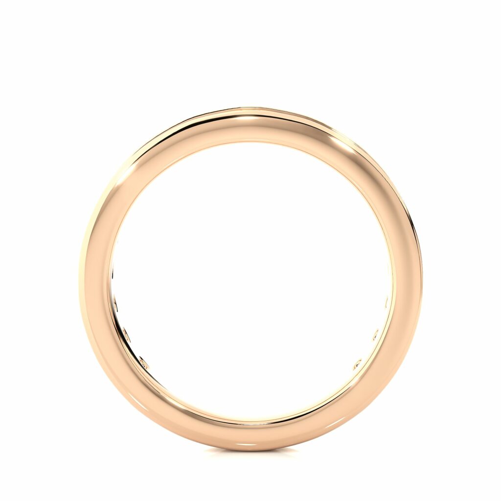 1.31 Carat Round Cut Channel Set Half Eternity Diamond Wedding Band