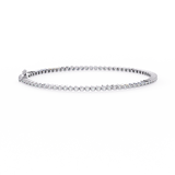 1.30 Carat Round Shape Diamond Tennis Bracelet in Rose Gold