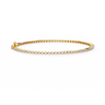 1.13 Carat Round Shape Diamond Tennis Bracelet in Yellow Gold 