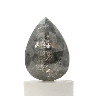 1.19 Carat Pear Shape Salt and Pepper Diamond