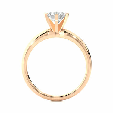 1.20 Carat Solitaire 6 Prong Moissanite Engagement Ring In Rose Gold