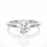 1.20 Carat Round Cut Lab Diamond 6 Prong Solitaire Engagement Ring In White Gold