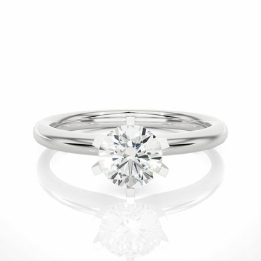 1.20 Carat Solitaire 6 Prong Engagement Ring In White Gold