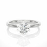 1.20 Carat Solitaire 6 Prong Diamond Engagement Ring In White Gold 