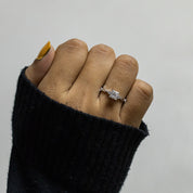 1.14 Carat Princess & Round Lab Created Diamond Ring