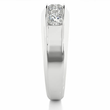 1.30 Ct Round Cut Channel Set Diamond Wedding Band In White Gold