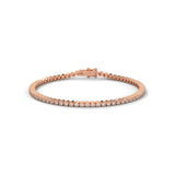 1 Carat Round Diamond Tennis Bracelet in White Gold