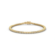 1 Carat Round Diamond Tennis Bracelet in White Gold 18K Yellow Gold Natural Diamond