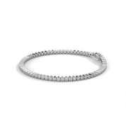 1 Carat Round Diamond Tennis Bracelet in White Gold