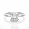 1.35 Ct Princess Cut Moissanite Solitaire Engagement Ring In White Gold