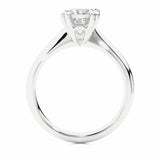 1.35 Ct Princess Cut Solitaire Diamond Engagement Ring In White Gold