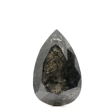 Diamant sel et poivre taille poire de 1,39 ct