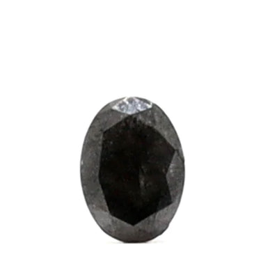 1.42 Carat Oval Cut Salt And Pepper Diamond