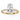 1.44 Carat Oval Cut Hidden Halo Lab Diamond Engagement Ring In Yellow Gold