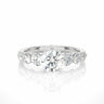 1.50 Carat Round Cut Prong Setting Lab Diamond 7 Stone Engagement Ring In White Gold