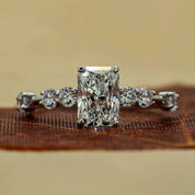 1.42 Ct Radiant Cut Lab Grown Diamond Ring