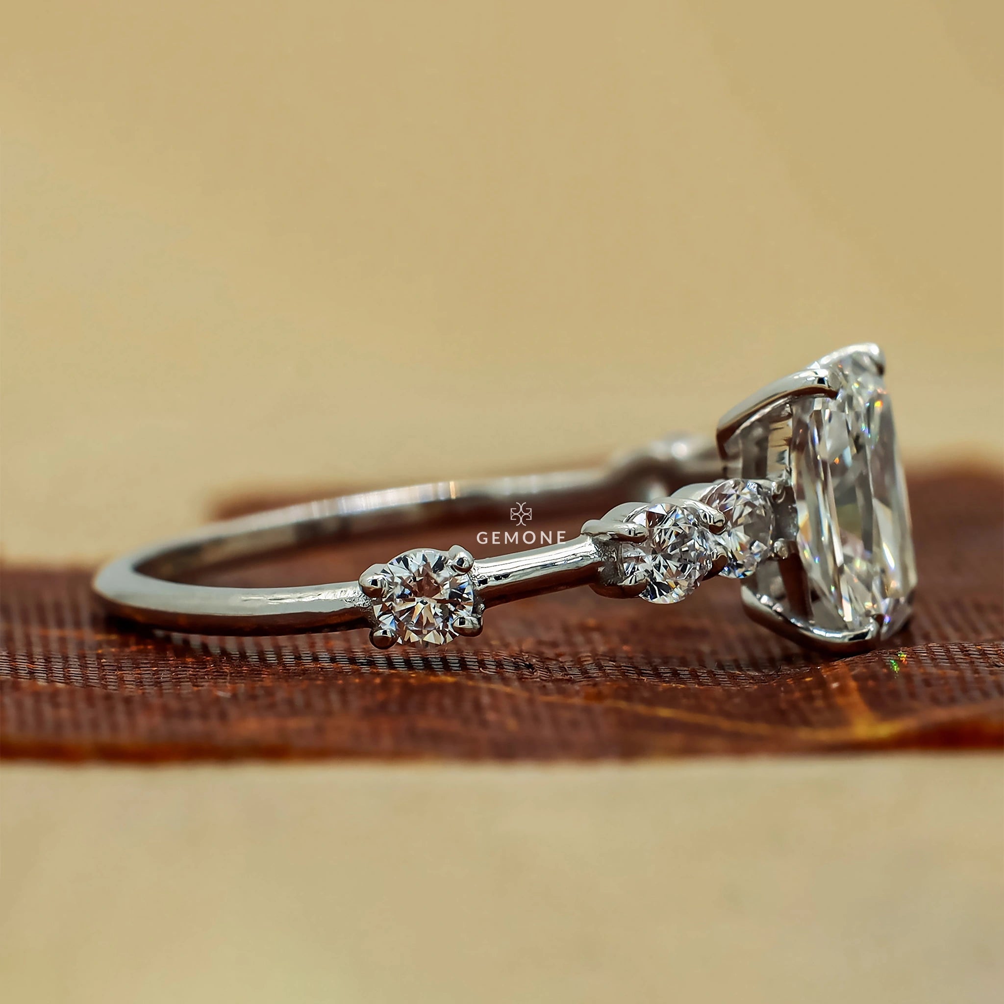 1.42 Ct Radiant Cut Lab Grown Diamond Ring