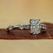 1.42 Ct Radiant Cut Lab Grown Diamond Ring