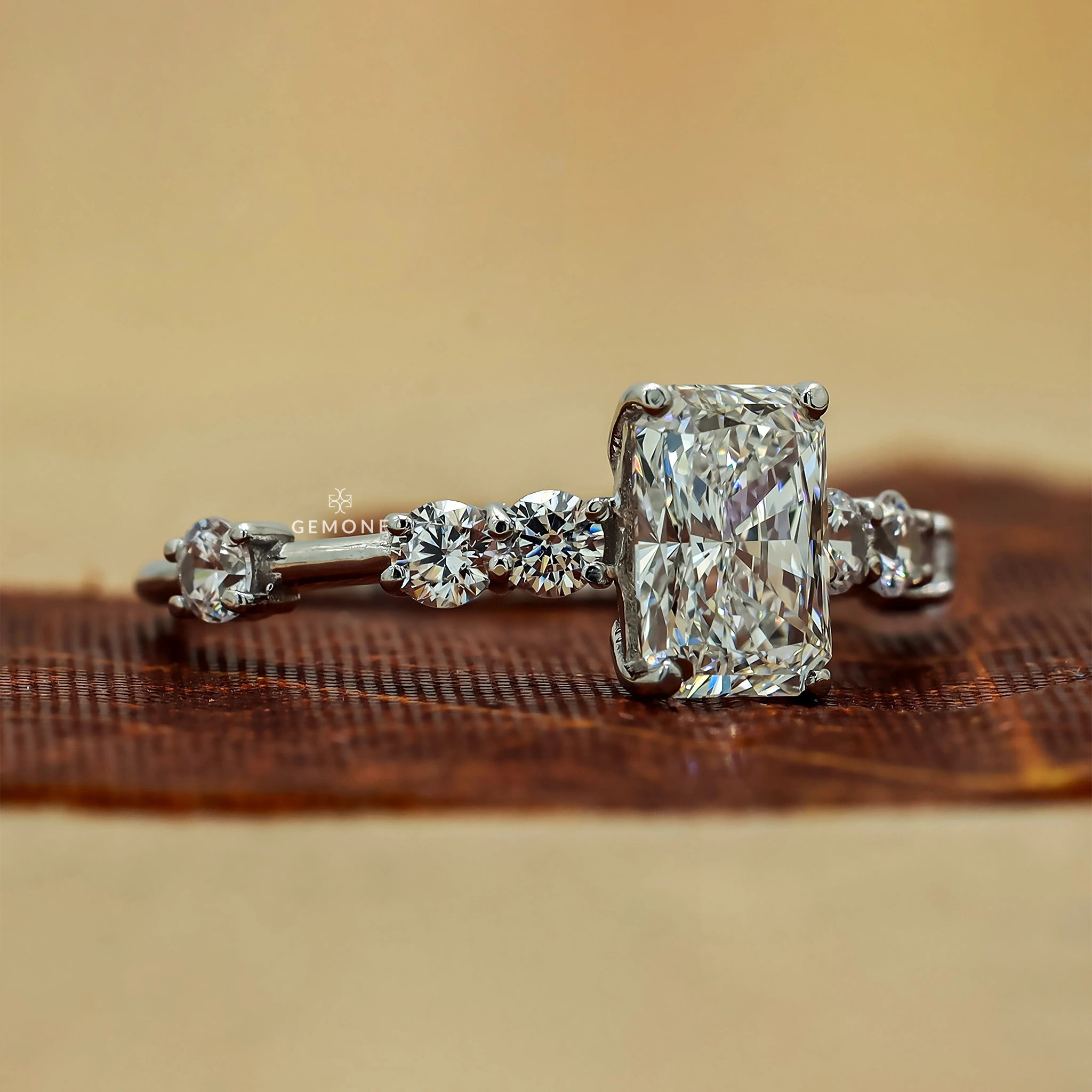 1.42 Ct Radiant Cut Lab Grown Diamond Ring