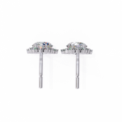 1.52 Carat Diamond Drop Earrings with Baguette