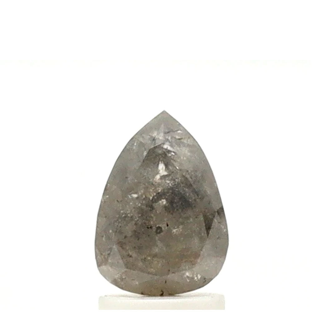 1.50 ct Pear Shape Salt and Pepper Diamond