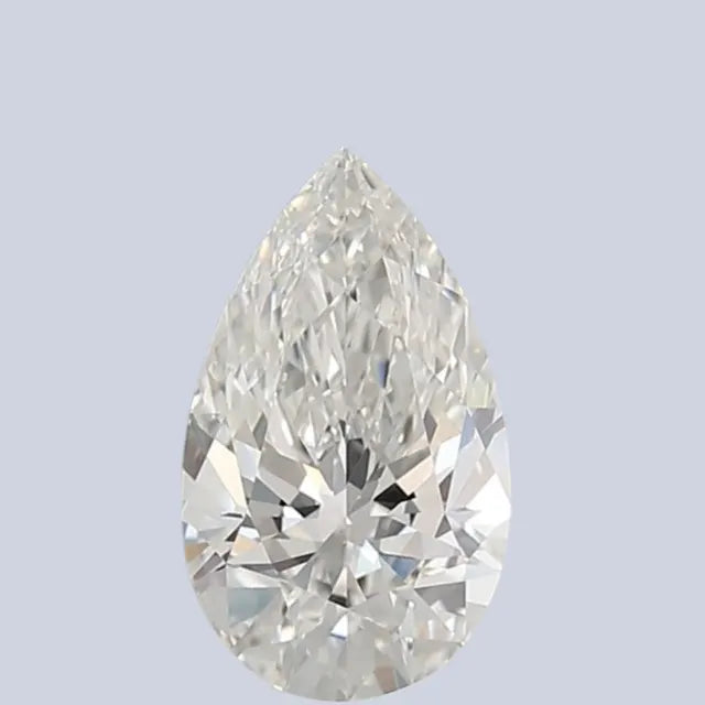 1.69 Carat Pear Shaped Synthetic Diamond