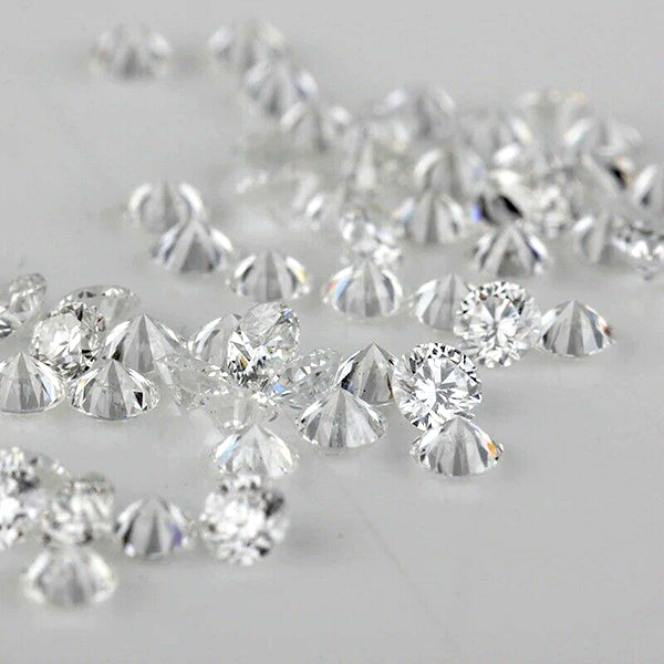 1 Carat VS1/2 G/H Color Melee Round Cut Diamonds Lot