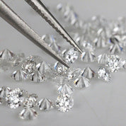 1 Carat VS1/2 G/H Color Round Cut Melee Diamonds Lot