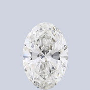 1.83 Carat Oval Shaped Synthetic Diamond