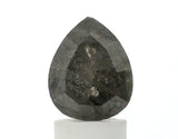 1.90 Carat Pear Cut Salt and Pepper Diamond