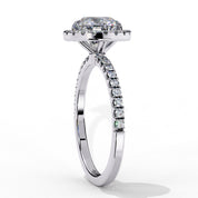 Round Claw Prong Lab Grown Diamond Ring For Women Lab Diamond Engagement Rings