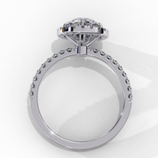 Round Claw Prong Lab Grown Diamond Ring For Women Lab Diamond Engagement Rings