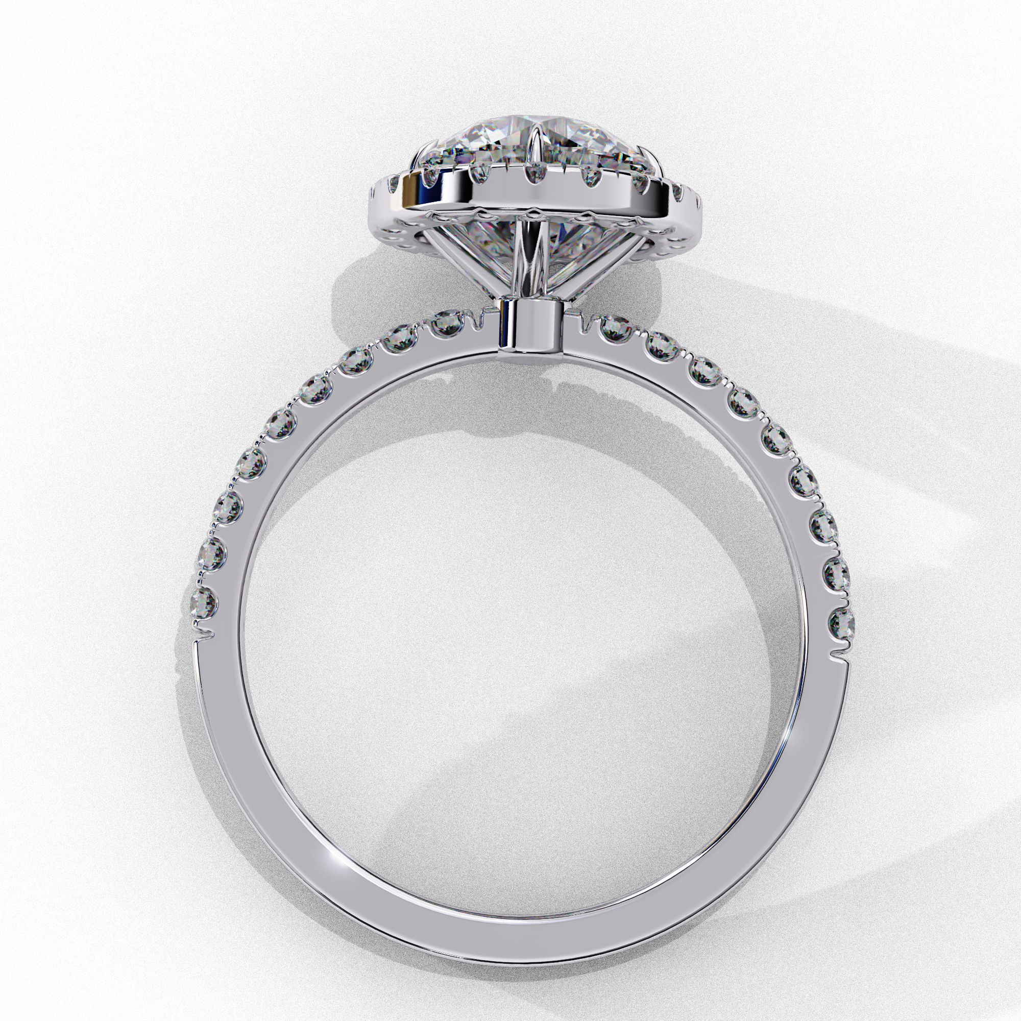 Round Claw Prong Lab Grown Diamond Ring For Women Lab Diamond Engagement Rings