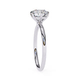 1.90 Ct Round Shape Six Prong Set Lab Diamond Engagement Ring In White Gold