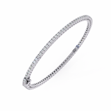 1.92 Carat Round Cut Diamond Tennis Bracelet In White Gold