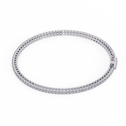2.20 Carat Round Cut Diamond Tennis Bracelet In White Gold