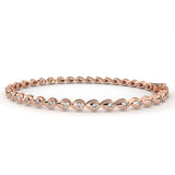 1 Carat Round Cut Diamond Tennis Bracelet In Rose Gold